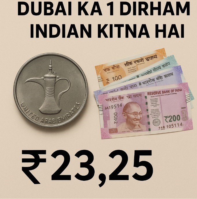 dubai ka 1 dirham / indian kitna hai