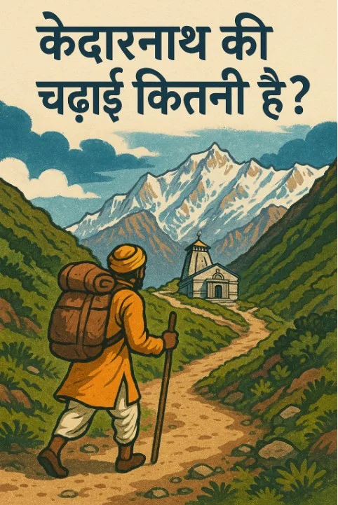 kedarnath ki chadhai kitni hai