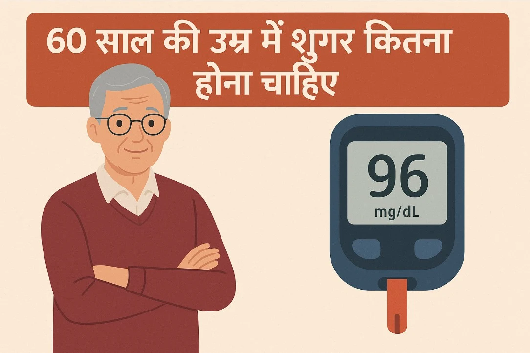 60 साल की उम्र में शुगर कितना होना चाहिए