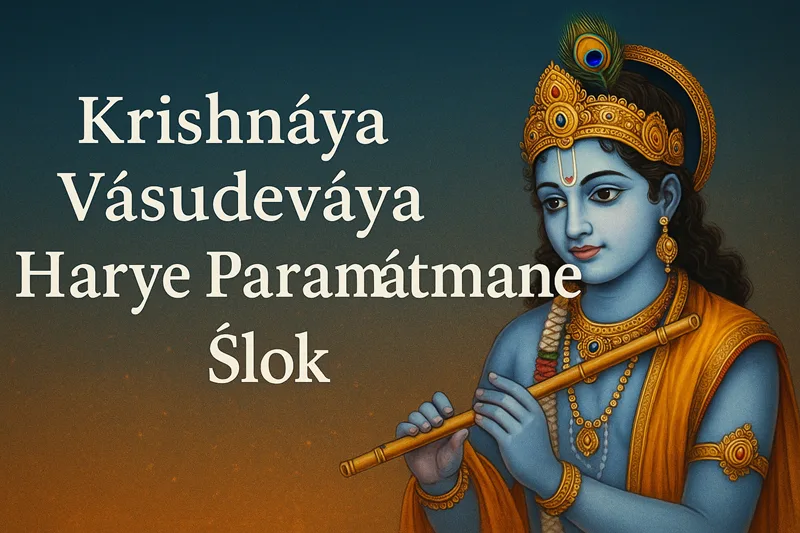 Krishnay Vasudevay Harye Parmatmane Shlok